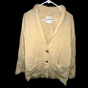 Madewell Textured Tan Blazer